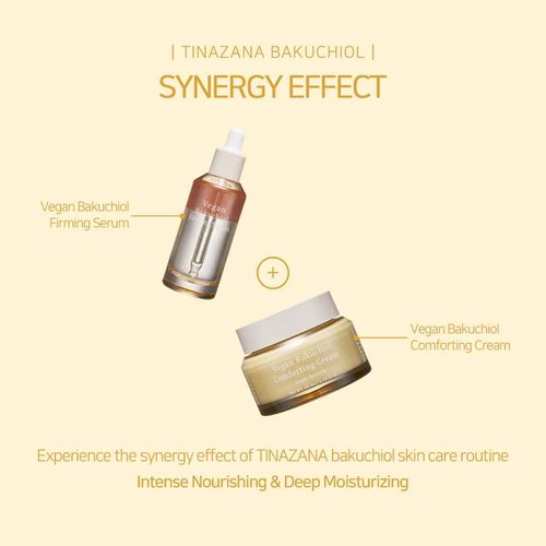 TINAZANA Vegan Bakuchiol Comforting Cream, Gentle Retinol Alternative, 25% Shea Butter, Barrier Strengthening & Hydrating, Dew Drop Texture, 2.7 fl.oz