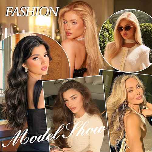 Clip in Hair Extensions Real Human Hair, 16 inch 90g, Balayage Invisible Remy Human hair Clip in Extensions for Women Seamless Straight 8Pcs Double Weft Bleach Blonde