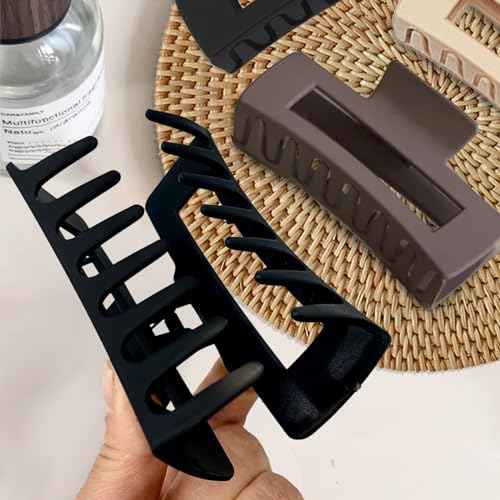 6 Pack Claw Clips Hair Clips 4 Inch Hair Claws for Thick Hair Large Matte Hair Clips for Women Strong Hold Banana Clips