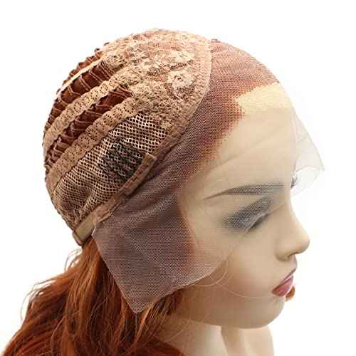 Peakia Shoulder Length Hand Tired Synthetic Lace Front Wigs