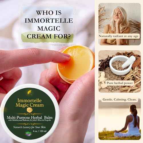 MOUNTAIN PASTURES¢ç Immortelle Magic Cream ? The Balkan Secret Balm for Healthy Skin ? Handcrafted Anti-Aging Formula with Wild Helichrysum ? Soothing, Deeply Nourishing ? 4 oz