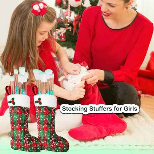 NICEMOVIC Stocking Stuffers for Girls, 20PCS Princess Kids Makeup Brushes Sets, Teen Girl Gifts Trendy Stuff Christmas Gift Ideas Cute Make Up Tool Set
