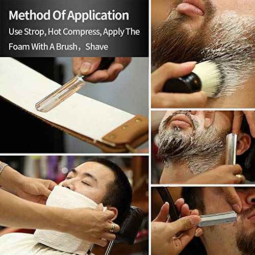 Straight Razor GOLD DOLLAR Wooden Handle Retro Shaving For Men & Barber Shaving Ready Without Stabilizer