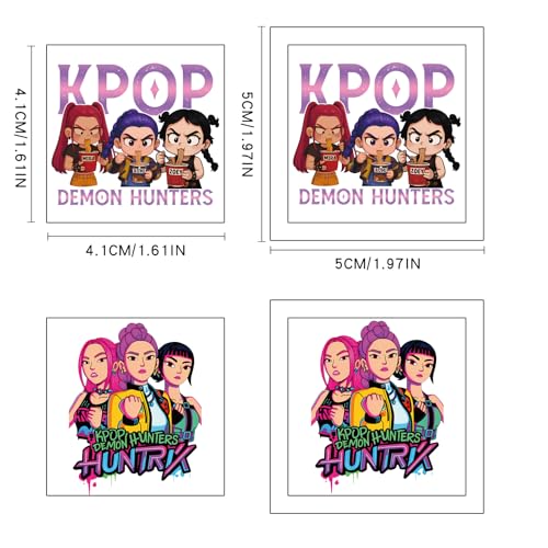 40Pcs Korean Idol Demon Movie Hunters Temporary Tattoos for kids,Goodie Bag Stuffers Party Supplies Birthday Decoration Gifts for Girl Boys Home Activity Class Prizes Carnival Christmas Rewards