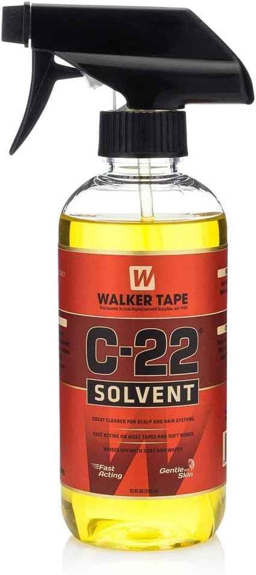 Walker Tape C22 Solvent Spray - Lace Front Wig Tape In Extension Remover Spray - Bond Hair Glue Wig Accessories & Products for Men & Women - Fast Acting, Gentle on Skin C-22 Lace Glue Remover 12 fl oz