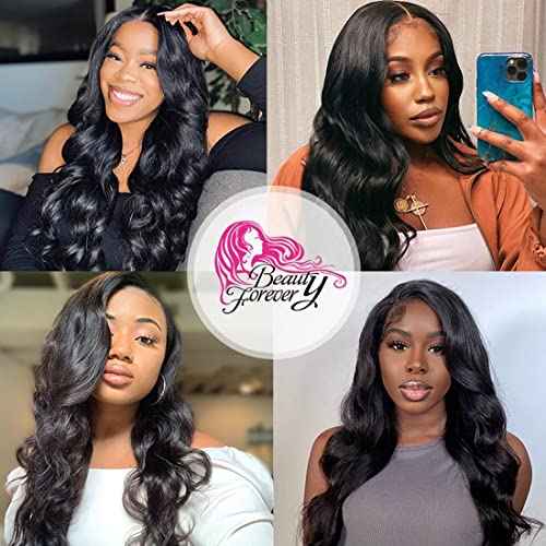 Beauty Forever Small Cap V Part Wig Body Wave Human Hair No Leave Out No Glue No Gel Upgraded U Part Wigs For Women,10A Grade Wear And Go Beginner Friendly150% Density Natural Color 16 Inch