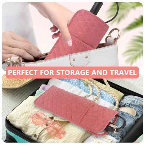 Heat Resistant Hair Tools Organizer Bag Portable Travel Storage Cover Case for Hair Straighteners, Curling Irons, Flat Irons and Hot Styling Tools(13.8" x 5.5")