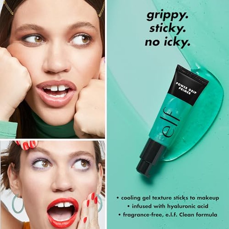 e.l.f. Power Grip Primer - Gel-Based Hydrating Face Primer, 0.81 oz