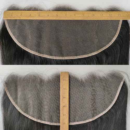 13x6 Skinlike Real HD Lace Frontal Only Human Hair,0.10mm Ultra-thin Invisible Swiss HD Lace Front Human Hair,Pre Plucked Invisible Small Knots, Silky Straight 13x6 Frontal Closure 20 Inch