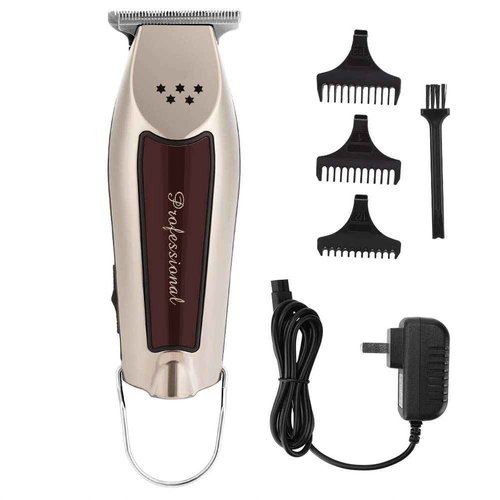 JoyGlow Cordless T-Blade Trimmer - 5 Star Compact Precision Trimmer for Lining & Close Trimming, Professional Hair Cutting Kit for Barbers and Stylists (Silver)