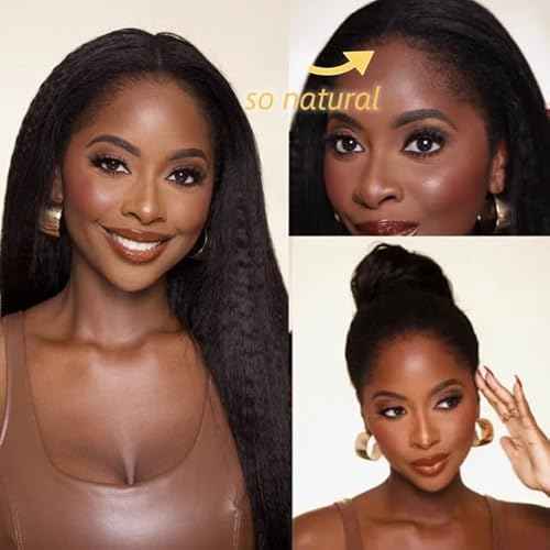 Kinky Straight Feather Crochet Hair Braid Human Hair Extensions Knotless Pre-Separated Crochet Hair Extensions Human Hair Natural Color 16inch 120g