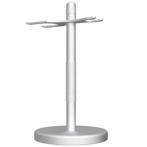 Linkidea Quick Drying Safety Razor Stand, Bathroom Organizer Compatible with Vikings Blade Chieftain, Merkur 34C/38C, Rockwell 6S/6C, Henson AL13, Shaving Accessories Holder (Silver)