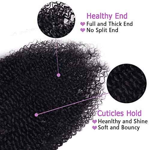 Curly Clip in Hair Extensions For Black Women Brazilian Virgin Human Hair Clip in Extensions for Women 8Pcs Remy Hair with 18Clips 120g 24inch Natural Black