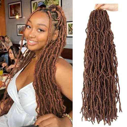8 Packs Soft Locs Crochet Hair 18 Inch for Butterfly Locs Faux Locs Crochet Hair for Black Women (30#, 18 Inch(Pack of 8))