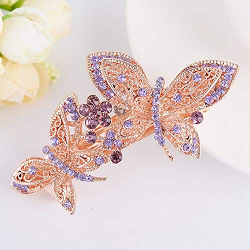 Butterfly Hairpin Womens Girls Vintage Hair Clips Accessories Wedding Bridesmaids Bridal Headwear,Blue