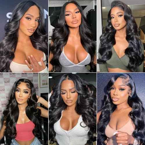 12A Human Hair Bundles 22 24 26 Inch Body Wave Bundles Human Hair Unprocessed Brazilian Virgin Hair 3 Bundles Weave Extensions Natural Black Color Bundle