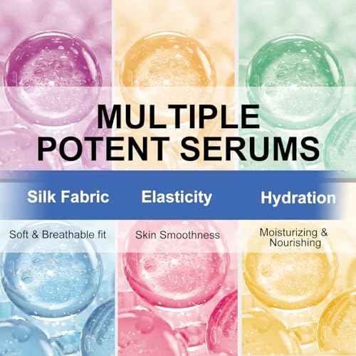 24 Pack Serum Sheet Masks,Facial Masks Skincare for Women,Hydrating & Moisturizing Face Masks for All Skin Types,Smooth,Nourishing,Lightweight