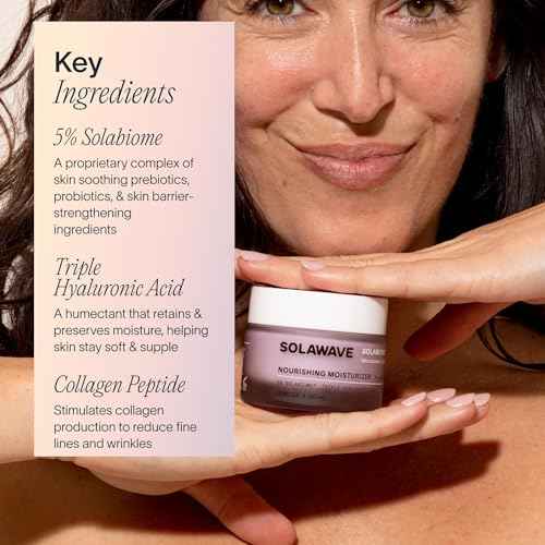 Solawave Probiotic Korean Cloud Cream Moisturizer with Peptides & Hyaluronic Acid | Solabiome Prebiotic Barrier Boosting Complex ? Skincare for Aging & Dryness, 1.7 Oz.