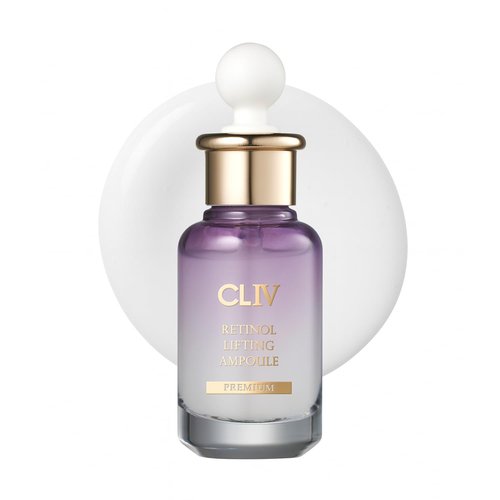 CLIV Retinol Lifting Ampoule, Korean Skincare with 85% Collagen Solution, Retinol, Peptides & Fermented Botanical Complex for Skin Texture and Moisture Support, balloon serum 1.01 fl oz