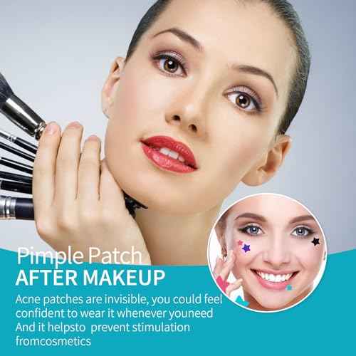 Pimple Patches for Face (648 Count),3 shapes (Round,Star and heart Shapes),Hydrocolloid Spot Dots with Salicylic Acid and Tea Tree Oil