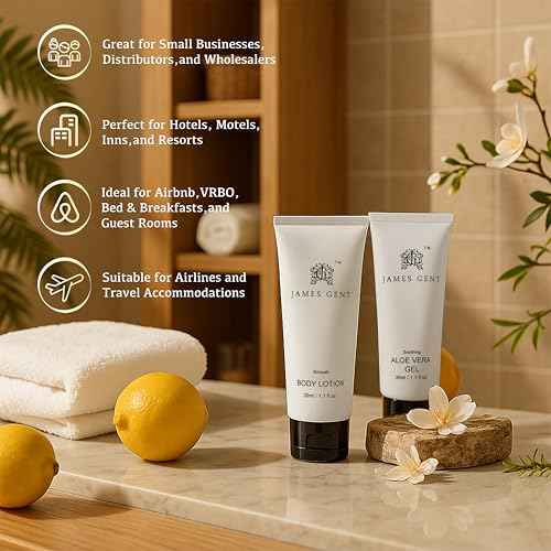 Travel Size Body Lotion and Aloe Vera Gel Bulk 120 Pack Individually Wrapped Body Moisturizing Small Size Olive Oil and Green Tea Extract Infused Hotel Toiletries and Supplies for Guests