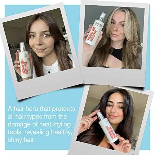 Heat Protectant Spray For Hair - Thermal Protector Up To 450¨¬F From Flat Irons & Hot Blow Dry - Light Weight Thermal Shield Protection Prevents Damage & Breakage, Sulfate & Paraben Free - 5.9 Fl.Oz