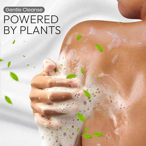 Botanist Dry Skin Body Wash for Women & Men, Hypoallergenic Body Wash with Shea Butter, Aloe Vera& Squalane, Gentle BODY WASH & Shower Gel from Japan 16.5 Fl Oz Rose & White Peach MOIST 3EA