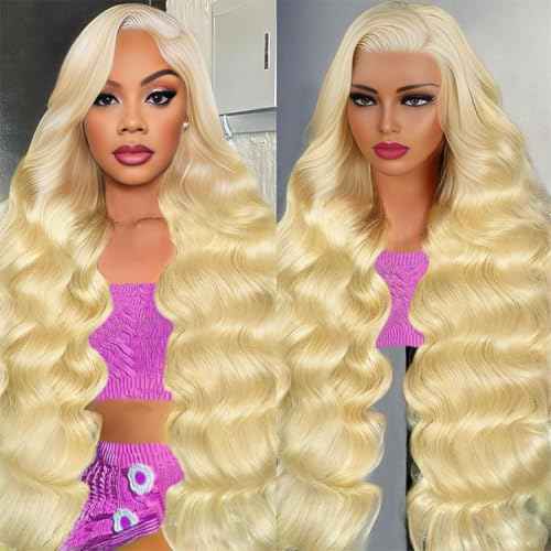 30 Inch 613 Lace Front Wig Human Hair 200 Density 13x6 Body Wave HD Lace Front Wigs Human Hair Pre Plucked Blonde Wig Human Hair 613 HD Lace Frontal Wig 613 Wig for Women