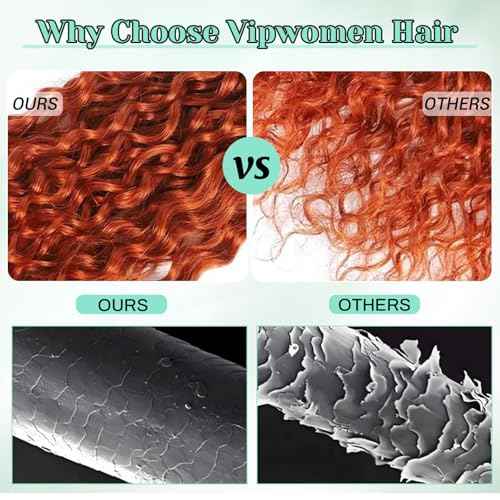 #350 Ginger Orange Bundles Human Hair Water Wave Bundles 16 18 20 Inch Wet and Wavy Human Hair Bundles 100% Unprocessed Brazilian Virgin Ginger Orange Hair 3 Bundle Human Hair Extensions for Women