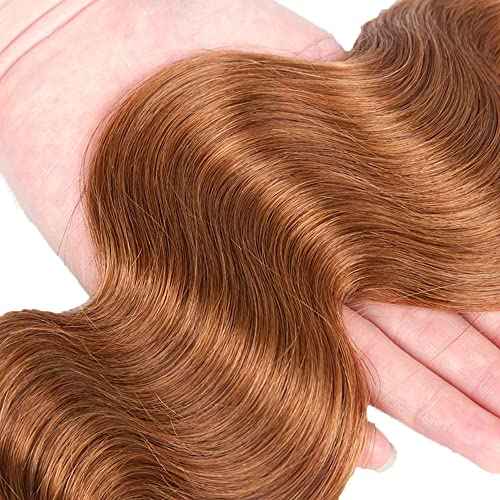 #30 Brown Bundles Human Hair Body Wave Bundles 24 24 24 Inch Brown Body Wave Bundle Unprocessed Brazilian Virgin Weave Hair 3 Bundle 50 Gram Per Bundle
