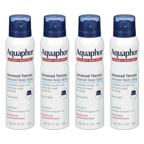 Aquaphor Ointment Body Spray - Moisturizes and Heals Dry, Rough Skin - 3.7 oz. Spray Can, 4 Pack