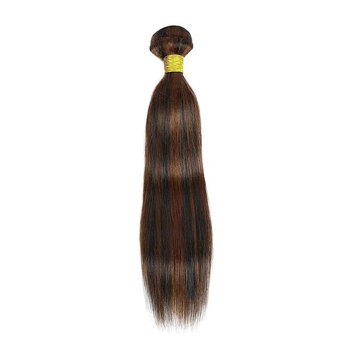 Highlight Bundles P1B30 Straight Human Hair Bundle Ombre Brown Organique Breezy 1 Bundle 18 Inch Two Tone Black Mixed With Color 30 Bundles Hair Extensions
