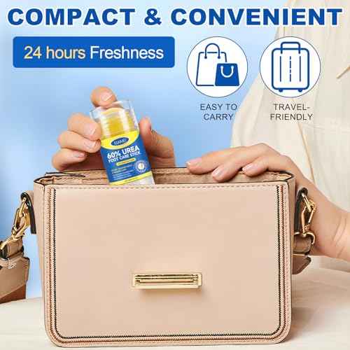 60% Urea Cream Stick with Salicylic Acid 2%, Severe Cracked Heel Repair Restoring Balm, Urea Hydrating Foot Cream, Foot Lotion Heel Stick Repairs and Hydrates Dry and Cracked Feet and Hand- 2 Packs