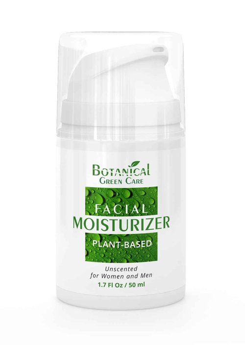 Botanical Green Care Plant-Based Facial Moisturizer. Natural Aging Face Moisturizing Cream for Sensitive, Dry & Normal Skin for Women and Men