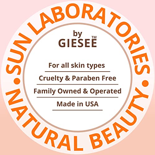 Sun Laboratoreis By Giesee Ultra Dark Self Tanner Lotion 32 oz With Tanning Mitt - Extra Dark Self Tanner, Self Tanning Lotion, Sunless Tanner, Travel Self Tanner, Natural Organic, Self Tanning Mitt