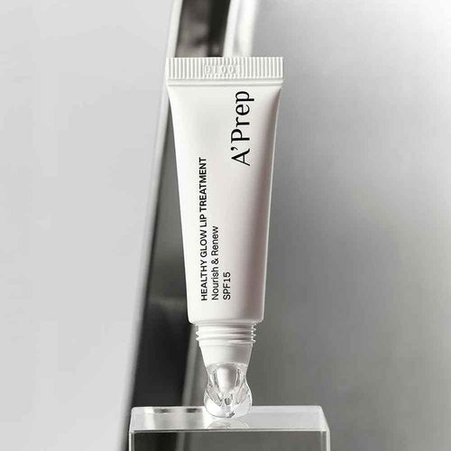 A'Prep Healthy Glow Lip Treatment – Lightweight Moisturizer SPF 15, Non-Sticky Lip Balm for Hydrating & Nourishing Care, Korean Skincare, 10ml 0.34fl. oz.