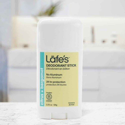 Lafe's Natural Deodorant | 2.25oz Aluminum Free Natural Deodorant Stick for Women & Men | Paraben & Baking Soda Free with 24-Hour Protection (Citrus & Bergamot/Extra Strength, 2.25 Ounce (3-Pack))