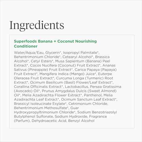 Briogeo Superfoods Banana + Coconut Nourishing Conditioner, Replenish Dull, Dry Hair and Supports Healthy Hair and Scalp, Moisturizing for All Hair Textures, Vegan, Cruelty-Free, 12.5 fl oz