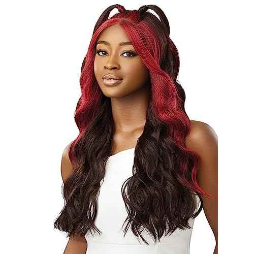 Outre Lace Front Wig - Perfect Hair Line 13X5 - Elanor (JET BLACK 1)
