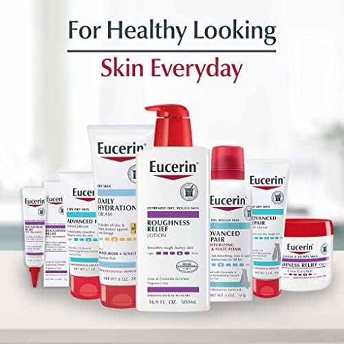 Eucerin Roughness Relief Body Cream for Rough and Bumpy Skin, Fragrance Free Body Moisturizer with Urea and Ceramide-3, 16 Oz Jar