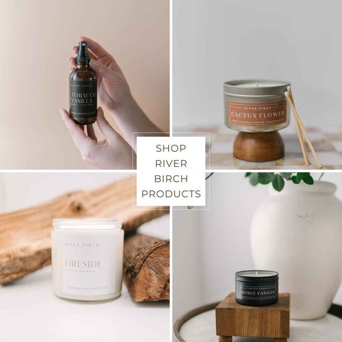 River Birch Tobacco Sandalwood Scented Natural Hand Soap - Handmade Soap - Moisturizing Hand Wash with Amber Glass Dispenser - Luxury Scented Hydrating Hand Soap - Vegan and Non-Toxic - 16 Fl Oz