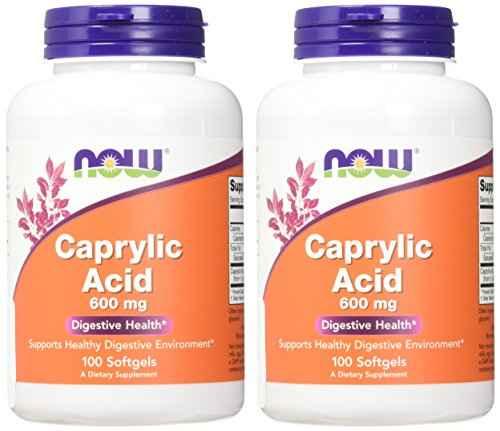 Now Foods, Caprylic Acid, 100 sgels (Pack of 2)