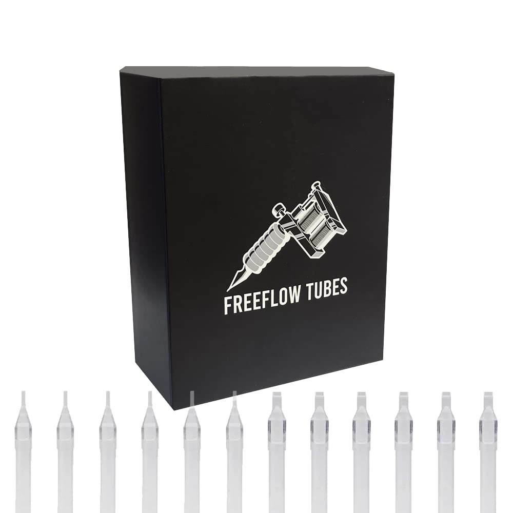 FREEFLOW 15MT 15FT Magnum Flat Tip Long Tattoo Tubes Gripless Disposable Sterile