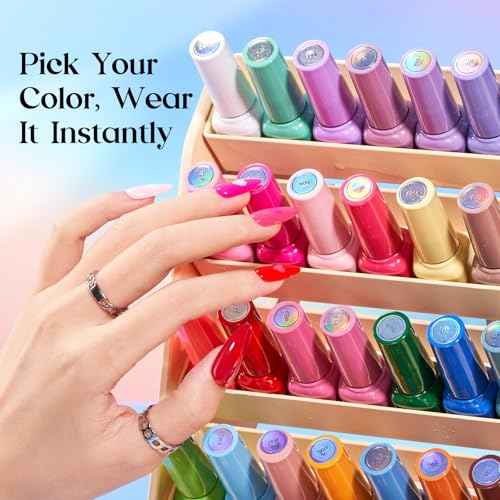 Beetles Winter Gel Polish Set ? 36 Color Yellow Brown Pink Red Gel Polish Kit with Base Coat Glossy Matte Glitter Top Coat Soak Off UV LED Gel for Nail Art Manicure Salon DIY Gift for Women