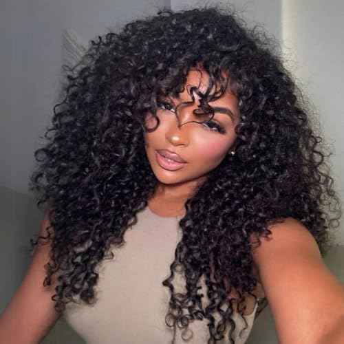 Burmese Curly Bundles Human Hair 18 20 22 Inches 3 Bundles 3C4A Water Wave Quick Weave with Spiral Curly End 100% Raw Human Hair Bundles Curly Hair Extensions for Women Natural Black