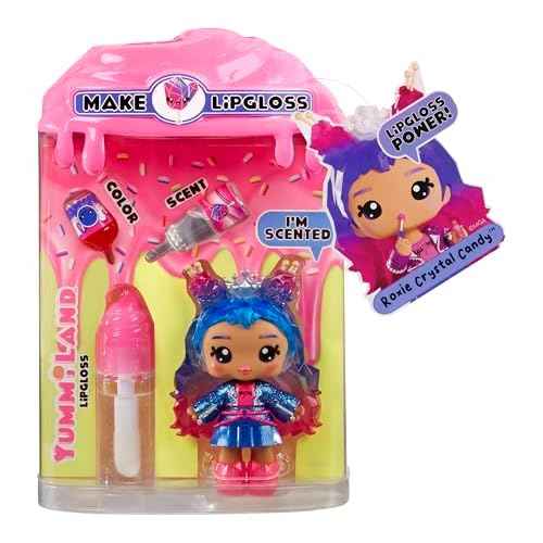 Yummiland Lip Gloss Doll - Roxie Crystal Candy, with DIY Lip Gloss Kit, Ages 4+