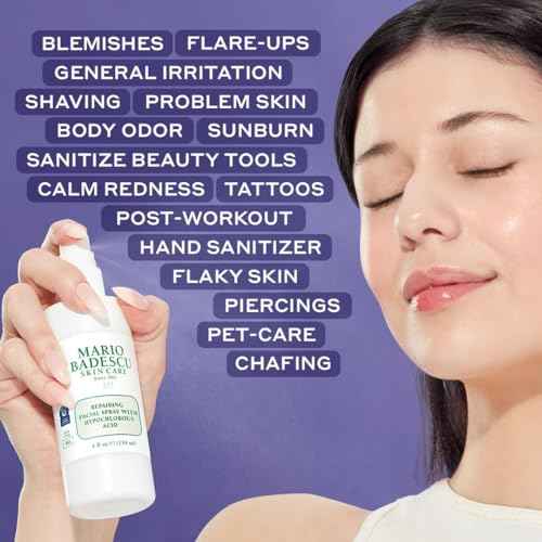Mario Badescu Repairing HOCl Facial Spray with Hypochlorous Acid ? Soothes & Calms Angry, Irritated Skin, Reduce Redness & Flare-Ups ? pH Balancing, Non-Irritating Cleanser, Fragrance-Free