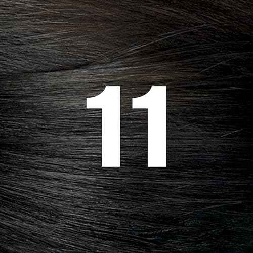 Revlon ColorSilk with Bond Repair Complex, Black Permanent Hair Color, 100% Gray Coverage, Ammonia Free Hair Dye, Vegan Keratin, 11 Soft Black (Pack of 3)