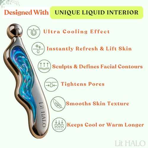 4-in-1 Gua Sha Massager: Stainless Steel Cryo Gua Sha Facial Tools for Face, Neck, Body ? Lymphatic Drainage Massager, Facial Roller, Reduce Puffiness, Improve Circulation Beauty Tools