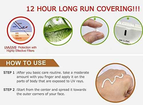 3W Clinic Intensive UV Sunscreen Sunblock Cream 4 Pack SPF50+ / PA+++ 70ml (2.3oz)